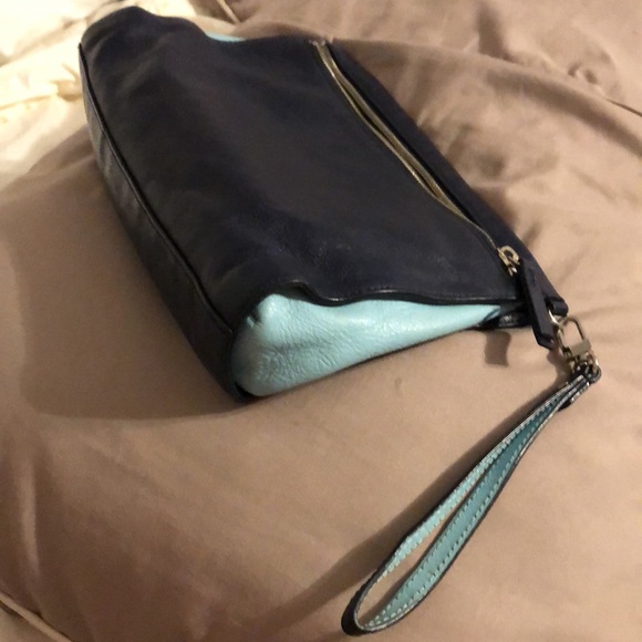 Halogen clutch with wristlet NAVY purchased at Nordstrom - Picture 2 of 6